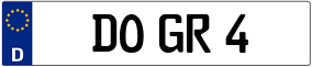 Trailer License Plate